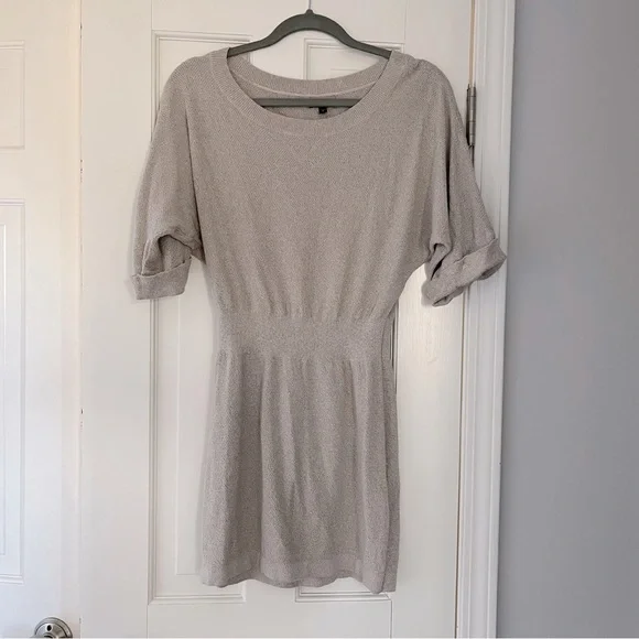 Express | Dresses | Womens Express Mini Shimmer Sweater Dress | Poshmark